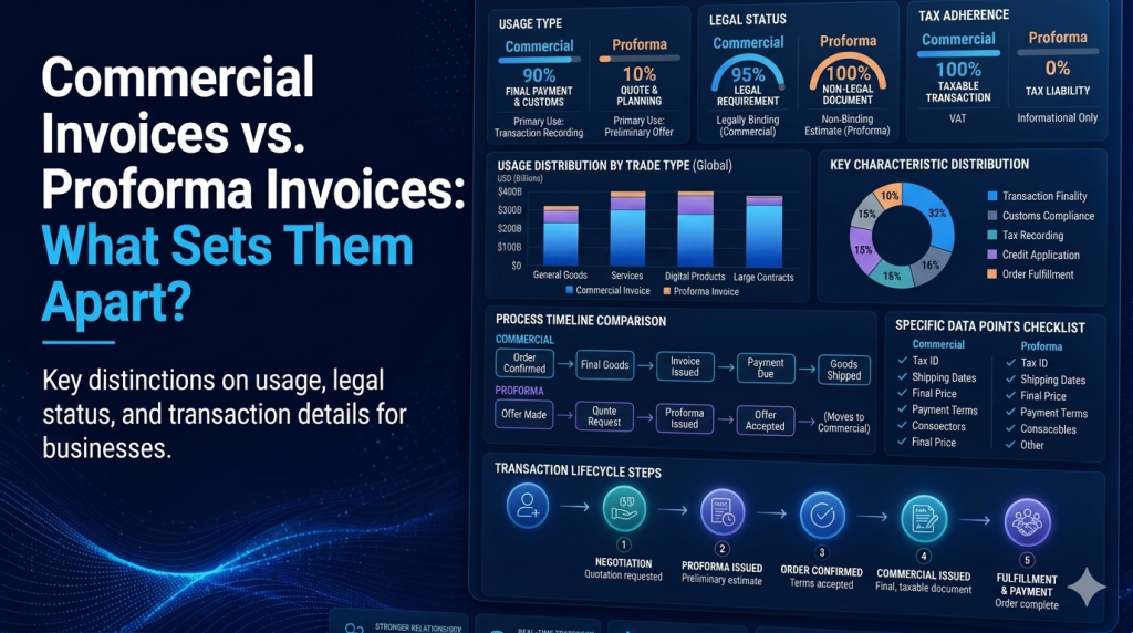Commercial Invoices vs. Proforma Invoices: What Sets Them Apart?