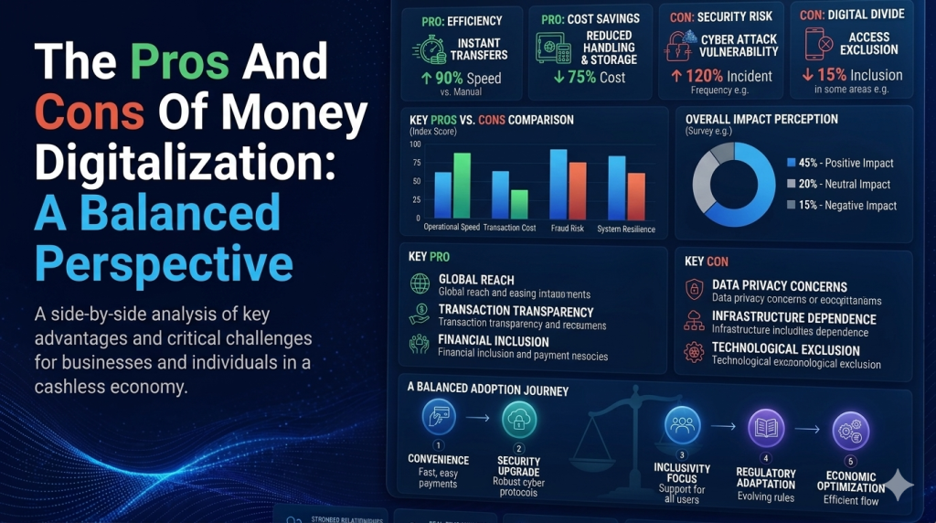 The Pros And Cons Of Money Digitalization: A Balanced Perspective